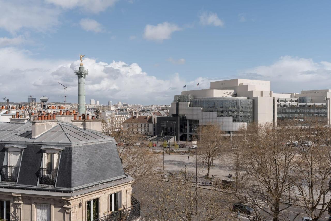 Bright And Homely 1 Bedroom Rooftop Apartment In The Marais In Parigi Esterno foto